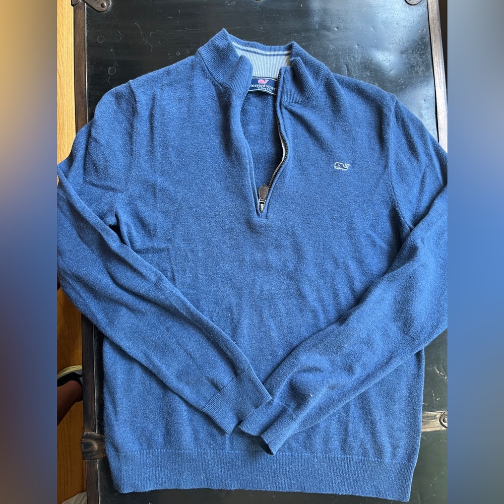 Boys vineyard vines light sweater quarter zip